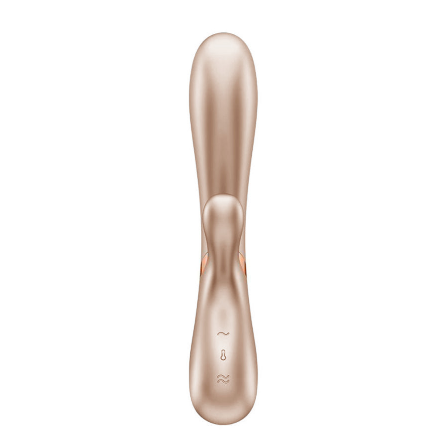 Vibrador Rabbit em Silicone com 12 Modos de Vibração, Função Aquecimento e Controle via Aplicativo - Satisfyer Hot Lover | 11,5 x 3 cm | Disponível em 3 Cores - 4