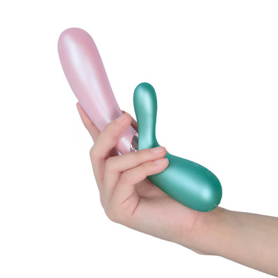 Vibrador Rabbit em Silicone com 12 Modos de Vibração, Função Aquecimento e Controle via Aplicativo - Satisfyer Hot Lover | 11,5 x 3 cm | Disponível em 3 Cores