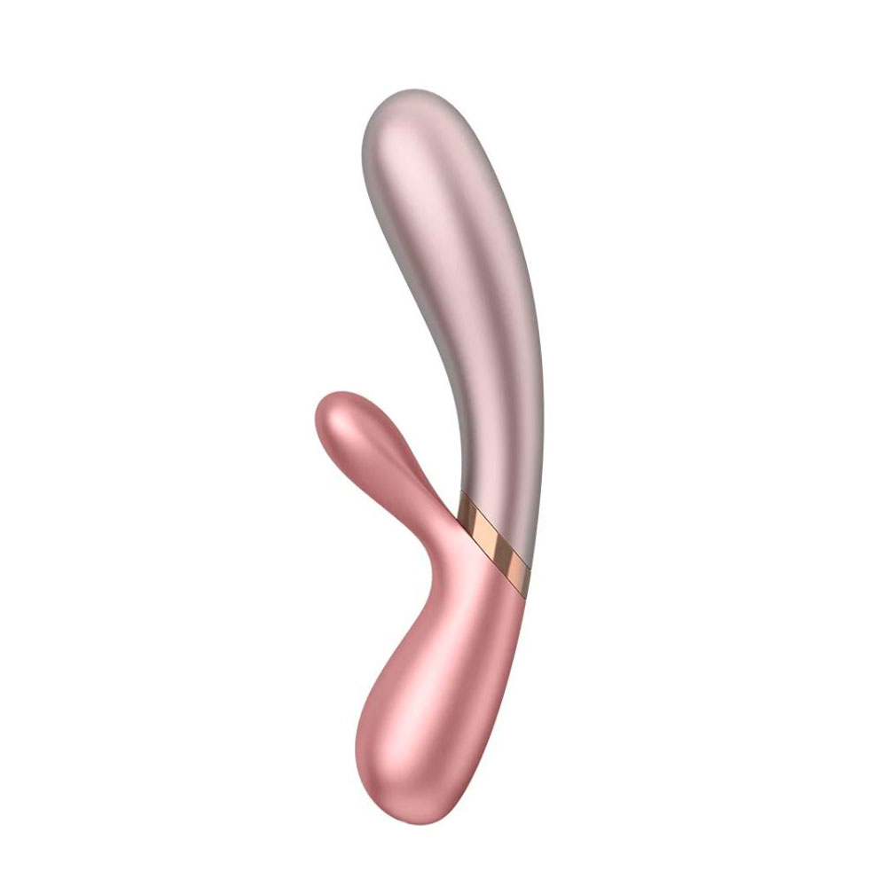 Vibrador Rabbit em Silicone com 12 Modos de Vibração, Função Aquecimento e Controle via Aplicativo - Satisfyer Hot Lover | 11,5 x 3 cm | Disponível em 3 Cores - 9
