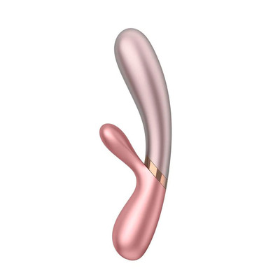 Estimulador Clitoriano e de Ponto G Feito em Silicone com 2 Motores Potentes, Função Aquecimento e Aplicativo - Satisfyer Hot Lover | 19 x 3 cm | Disponível em 3 Cores