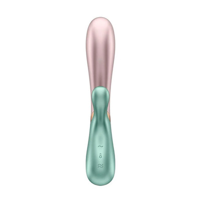 Foto 11 do produto Vibrador Rabbit em Silicone com 12 Modos de Vibração, Função Aquecimento e Controle via Aplicativo - Satisfyer Hot Lover | 11,5 x 3 cm | Disponível em 3 Cores