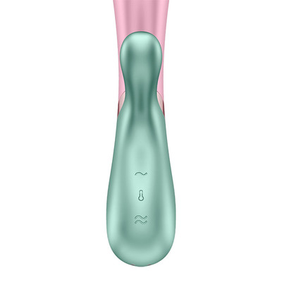 Foto 12 do produto Vibrador Rabbit em Silicone com 12 Modos de Vibração, Função Aquecimento e Controle via Aplicativo - Satisfyer Hot Lover | 11,5 x 3 cm | Disponível em 3 Cores