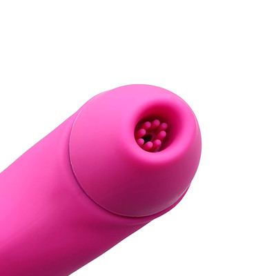 Foto 9 do produto Vibrador Estimulador de Clitóris e Ponto G com 10 Modos de Sucção, 20 Modos de Vibração e Recarregável - 8,5 x 4,6 cm | Disponível em 2 Cores