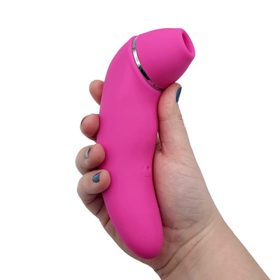 Vibrador Estimulador de Clitóris e Ponto G com 10 Modos de Sucção, 20 Modos de Vibração e Recarregável - 8,5 x 4,6 cm | Disponível em 2 Cores