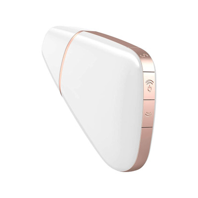 Foto 14 do produto Estimulador Clitoriano Recarregável com 10 Modos de Vibração, 11 Intensidades de Sucção e Aplicativo - Satisfyer Love Triangle