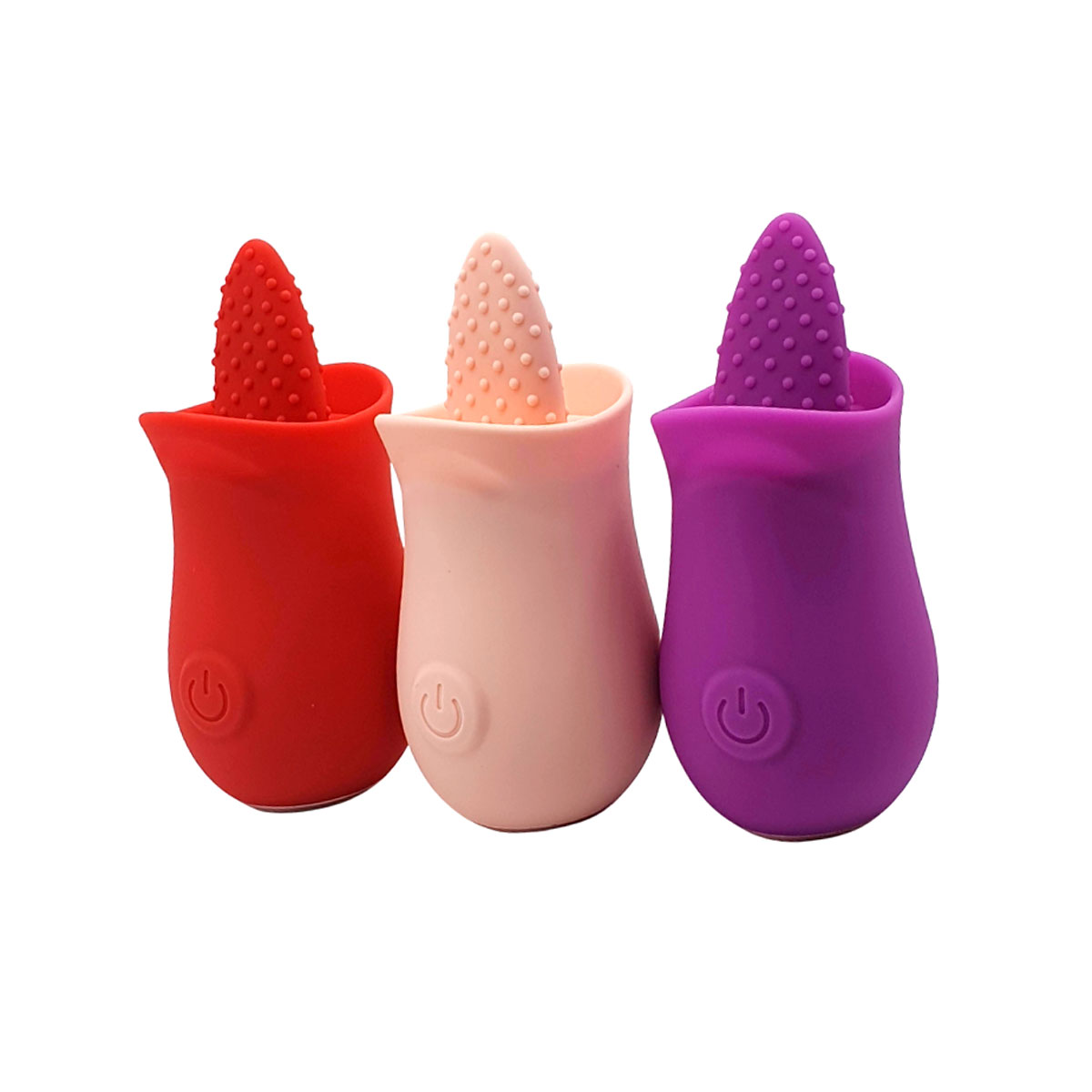 Estimulador Clitoriano Recarregável em Formato de Rosa com 10 Modos de Vibrações em Movimentos de Língua - Vibrating Cunnilingus Massager | Disponível em 3 Cores - 1