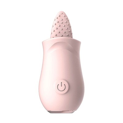 Foto 9 do produto Estimulador Clitoriano Recarregável em Formato de Rosa com 10 Modos de Vibrações em Movimentos de Língua - Vibrating Cunnilingus Massager | Disponível em 3 Cores