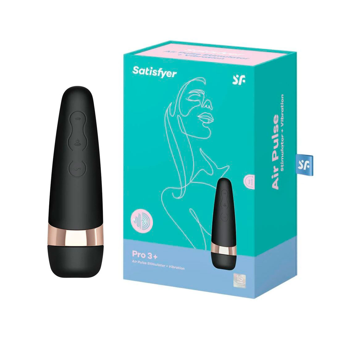 Estimulador Clitoriano Recarregável com 11 Níveis de Pulsação, 10 Modos de Vibração e à Prova D'Água - Satisfyer PRO³ Vibration - 2