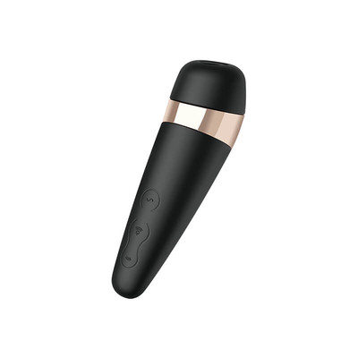 Foto 6 do produto Estimulador Clitoriano Recarregável com 11 Níveis de Pulsação, 10 Modos de Vibração e à Prova D'Água - Satisfyer PRO³ Vibration