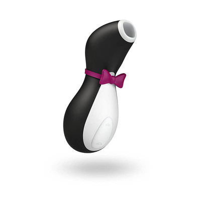 Foto 2 do produto Estimulador Clitoriano Recarregável com 11 Níveis de Vibração - Satisfyer PRO Penguin - 11 x 4,5 cm