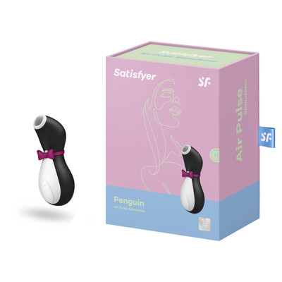 Foto 1 do produto Estimulador Clitoriano Recarregável com 11 Níveis de Vibração - Satisfyer PRO Penguin - 11 x 4,5 cm