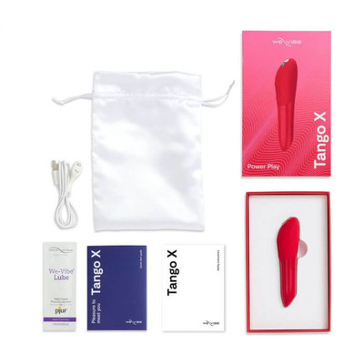 Foto 5 do produto Estimulador Clitoriano Recarregável com 7 Modos de Vibração, Intensidades e à Prova D'Água - We-Vibe Tango X | 10 x 2,2 cm | Disponível em 2 Cores