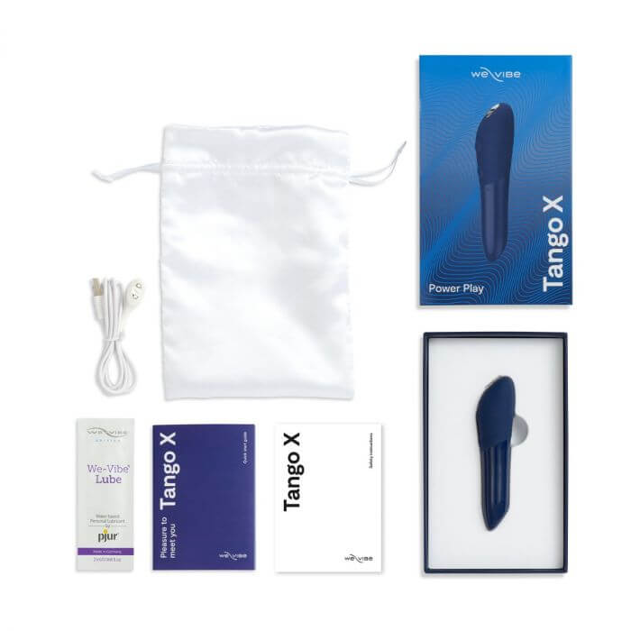 Estimulador Clitoriano Recarregável com 7 Modos de Vibração, Intensidades e à Prova D'Água - We-Vibe Tango X | 10 x 2,2 cm | Disponível em 2 Cores - 12