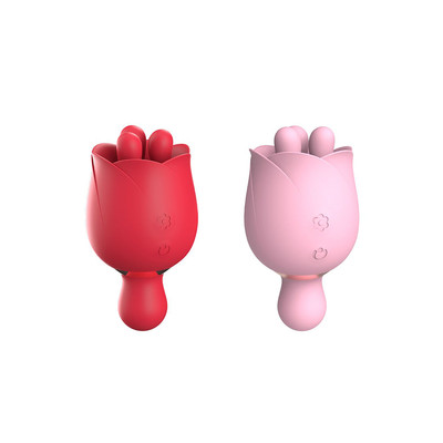 Estimulador Clitoriano em Silicone com Formato de Rosa, 9 Modos de Vibração e Recarregável - S-Hande Forget Me Not 2 | 10,6 x 5,7 cm | Disponível em 2 Cores
