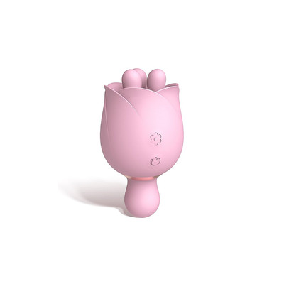 Foto 2 do produto Estimulador Clitoriano em Silicone com Formato de Rosa, 9 Modos de Vibração e Recarregável - S-Hande Forget Me Not 2 | 10,6 x 5,7 cm | Disponível em 2 Cores