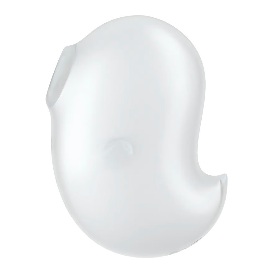 Estimulador Clitoriano Recarregável em Silicone com 2 Motores, 11 Intensidades de Ondas de Pressão e 12 Modos de Vibração - Satisfyer Cutie Ghost | 9,0 x 5,6 cm | Cor: Branco - 2