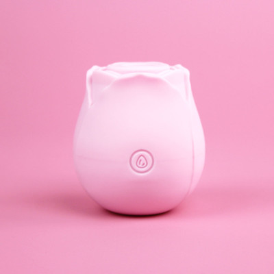 Foto 7 do produto Estimulador Clitoriano Recarregável em Silicone com Formato de Rosa e 10 Modos de Pulsação - Happy Meeting | Disponível em 3 Cores