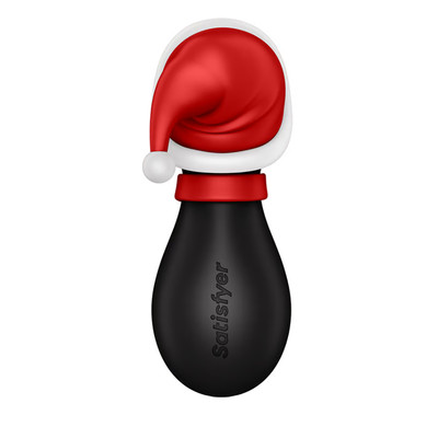 Foto 4 do produto Estimulador Sugador Clitoriano em Silicone com 11 Modos de Vibração e Recarregável - Satisfyer Penguin Holiday Edition | 12,5 x 4,6 cm