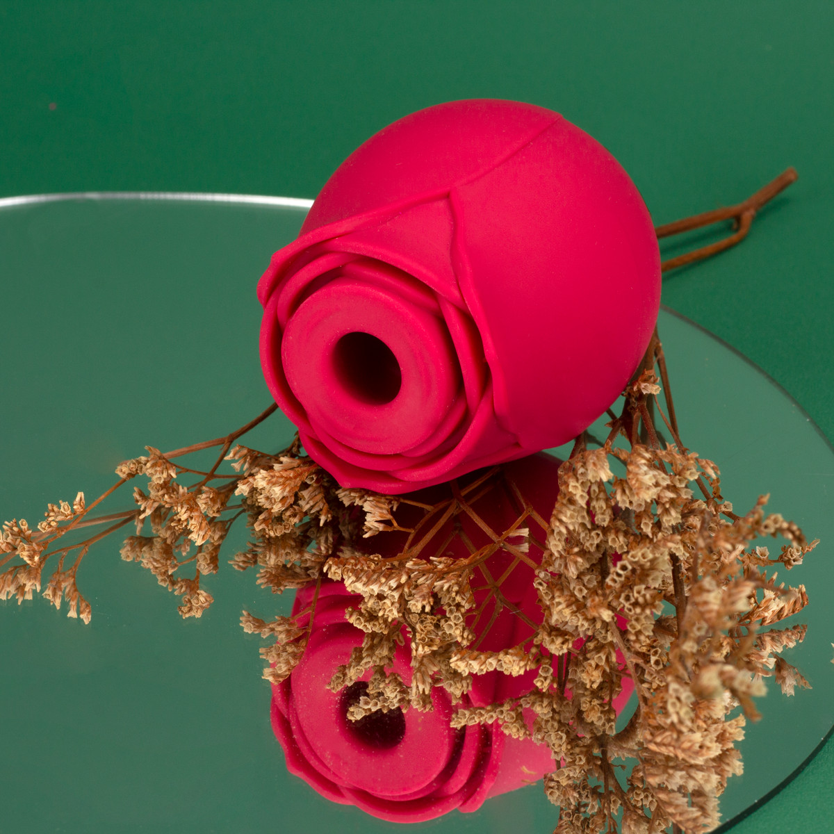 Estimulador Clitoriano em Silicone com Formato de Rosa, 10 Modos de Pulsação e Recarregável - Exclusiva Rose | 6,6 x 5,9 cm | Disponível em 3 Cores - 6