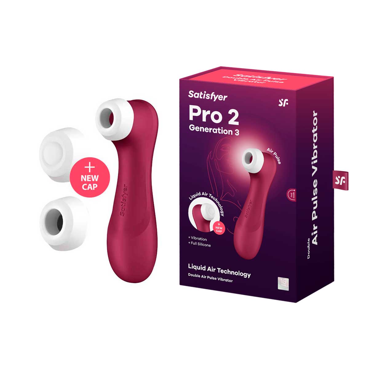 Estimulador Clitoriano em Silicone com Tecnologia Liquid Air, 12 Modos Vibração e à Prova D'água - Satisfyer PRO² Generation 3 | 16,5 x 4,1 cm | Disponível em 2 Cores - 9