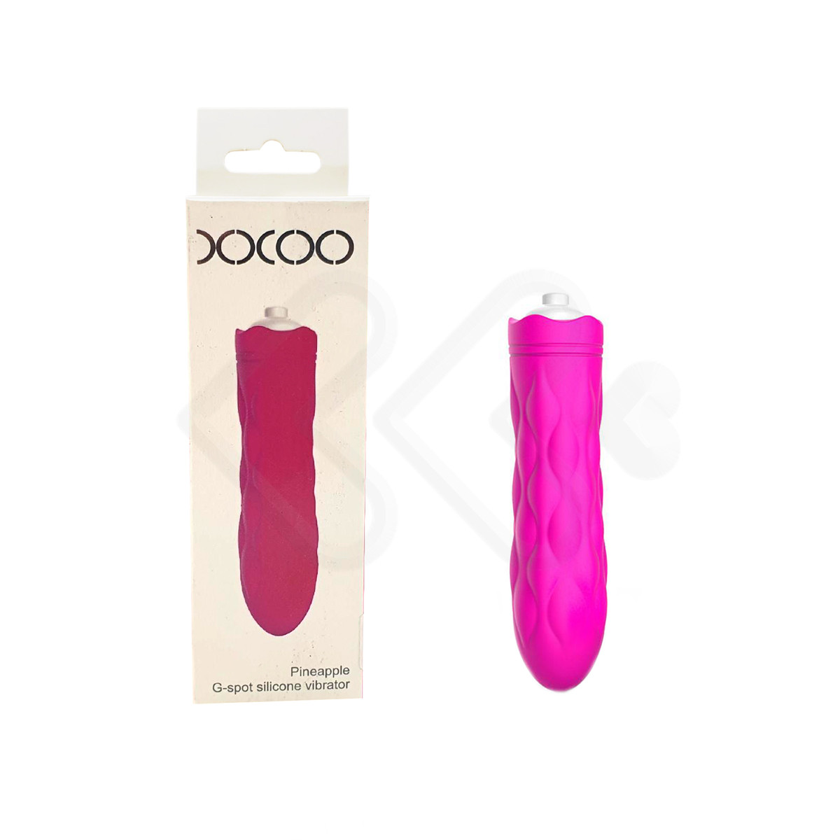 Estimulador Clitoriano em Silicone com Texturas Onduladas e Vibração Única - XXOO Pineapple - 9,6 x 2,5 cm | Disponível em 2 Cores - 3