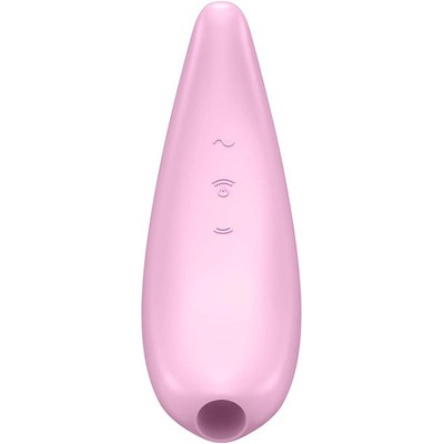 Foto 2 do produto Estimulador Clitoriano com Tecnologia de Sucção, Vibração e App - Satisfyer Curvy 3+ | 14 x 4,5 cm