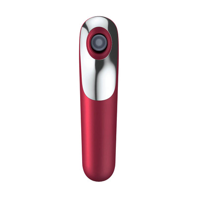 Foto 9 do produto Estimulador Clitoriano e Vibrador Recarregável em Silicone com 11 Modos de Sucção e Vibração - Satisfyer Dual Love