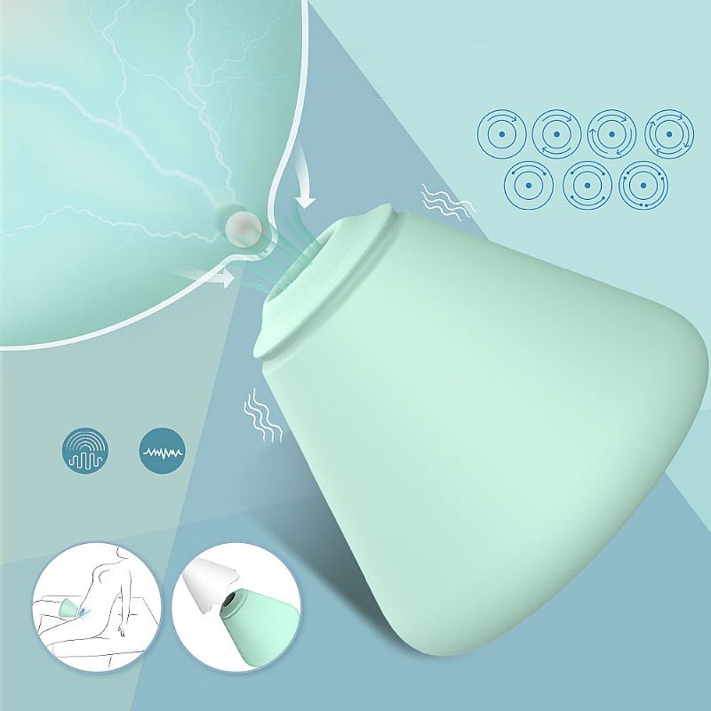 Estimulador de Clitóris com 7 Modos de Pulsação, Luzes de LED e Base Recarregável - S-Hande Snow Moutain | Disponível em 2 Cores - 3