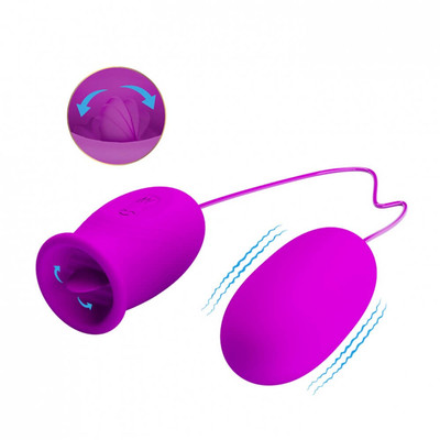 Foto 6 do produto Estimulador de Clítoris com Cápsula Vibratória, 12 Modos de Vibração e 3 Movimentos de Língua - Pretty Love Daisy | Disponível em 2 Cores