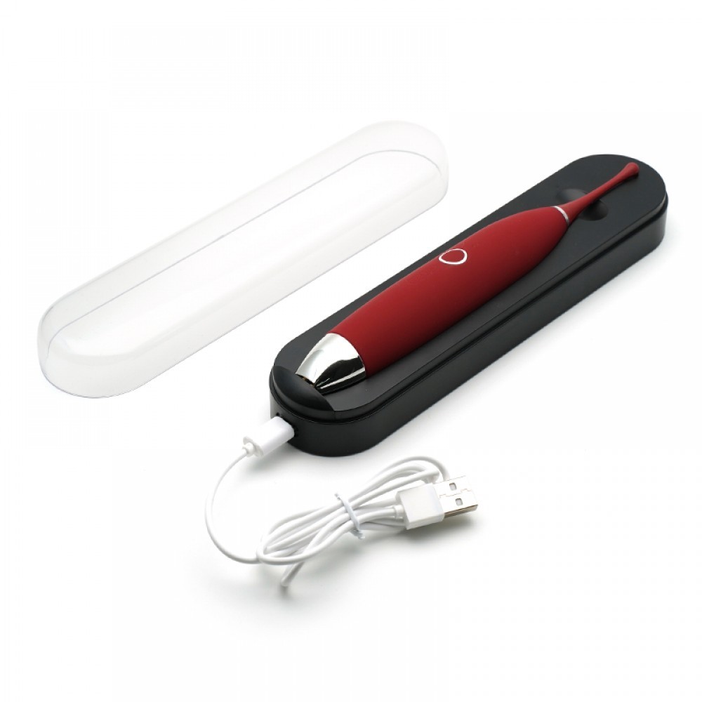 Estimulador de Clítoris Feito em Silicone com 5 Modos de Vibração Recarregável via Magnetismo - Kistoy C King - 19 x 2,7 cm | Disponível em 2 Cores - 6