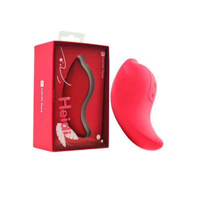 Estimulador de Clítoris Feito em Silicone com Formato de Golfinho Recarregável - Kisstoy Young Heidi | 10,6 x 3,9 cm