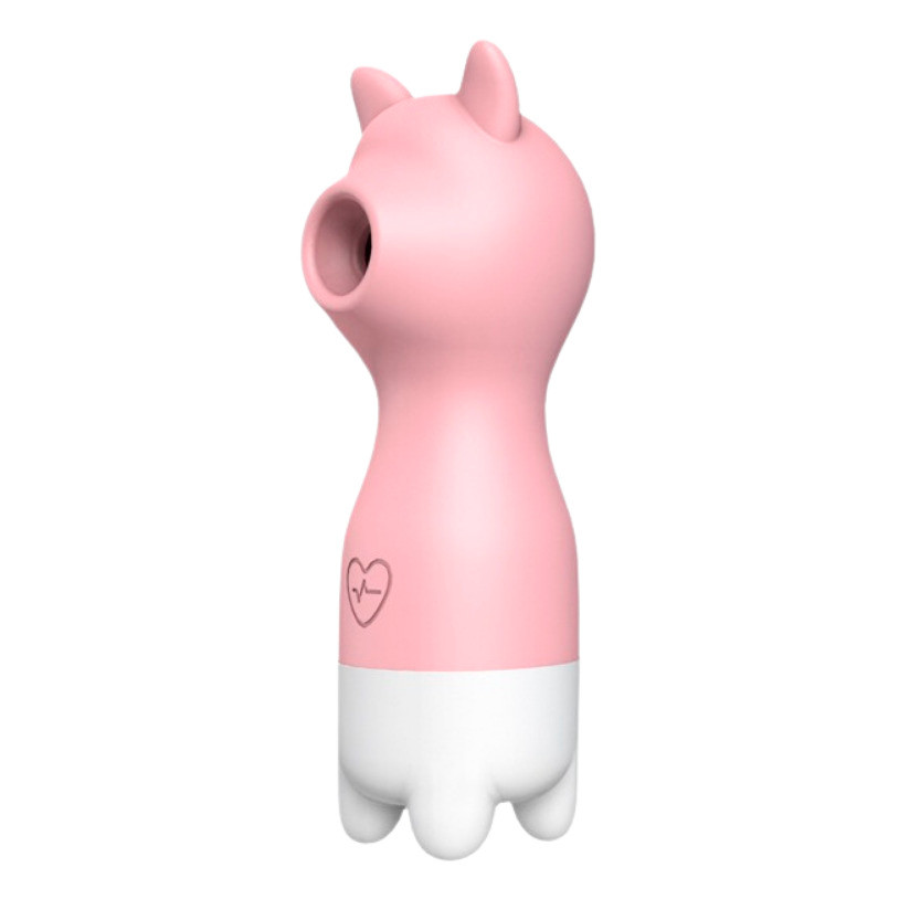 Estimulador de Clitóris em Forma de Gatinho com 10 Modos de Pulsação e Carregamento via USB - Pink Cat | 10,7 x 3,8 cm - 2