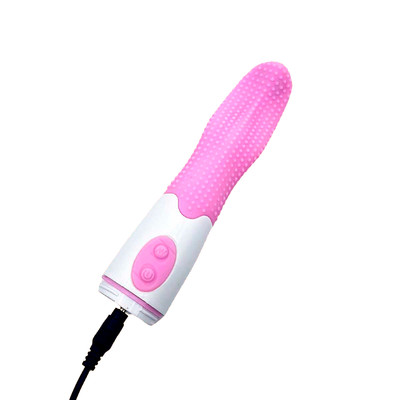 Foto 7 do produto Estimulador de Clitóris em Forma de Língua com Nódulos Massageadores, 30 Modos de Vibração e Recarregável - Female Vibrator Língua Mágica | Disponível em 2 Cores