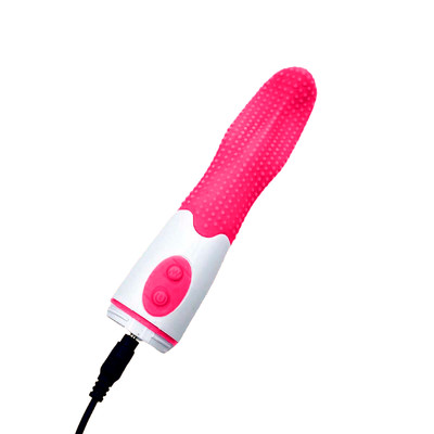 Foto 3 do produto Estimulador de Clitóris em Forma de Língua com Nódulos Massageadores, 30 Modos de Vibração e Recarregável - Female Vibrator Língua Mágica | Disponível em 2 Cores