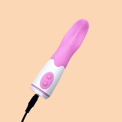 Foto 6 do produto Estimulador de Clitóris em Forma de Língua com Nódulos Massageadores, 30 Modos de Vibração e Recarregável - Female Vibrator Língua Mágica | Disponível em 2 Cores