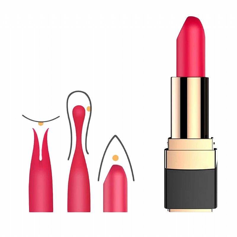 Estimulador de Clitóris no Formato de Batom com 2 Capas, 10 Modos de Vibração e Resistencia à Água - SI | 2,7 x 1,2 cm - 3