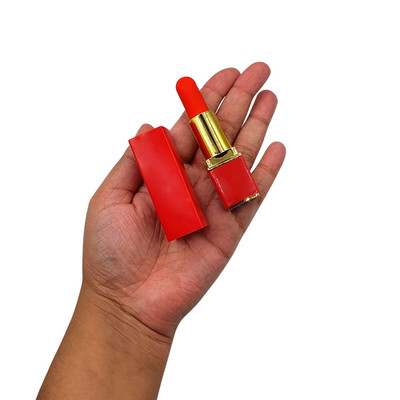 Foto 6 do produto Estimulador de Clitóris no Formato de Batom em Silicone com 10 Modos de Vibração e Resistencia à Água - SI | 2,5 x 1,3 cm