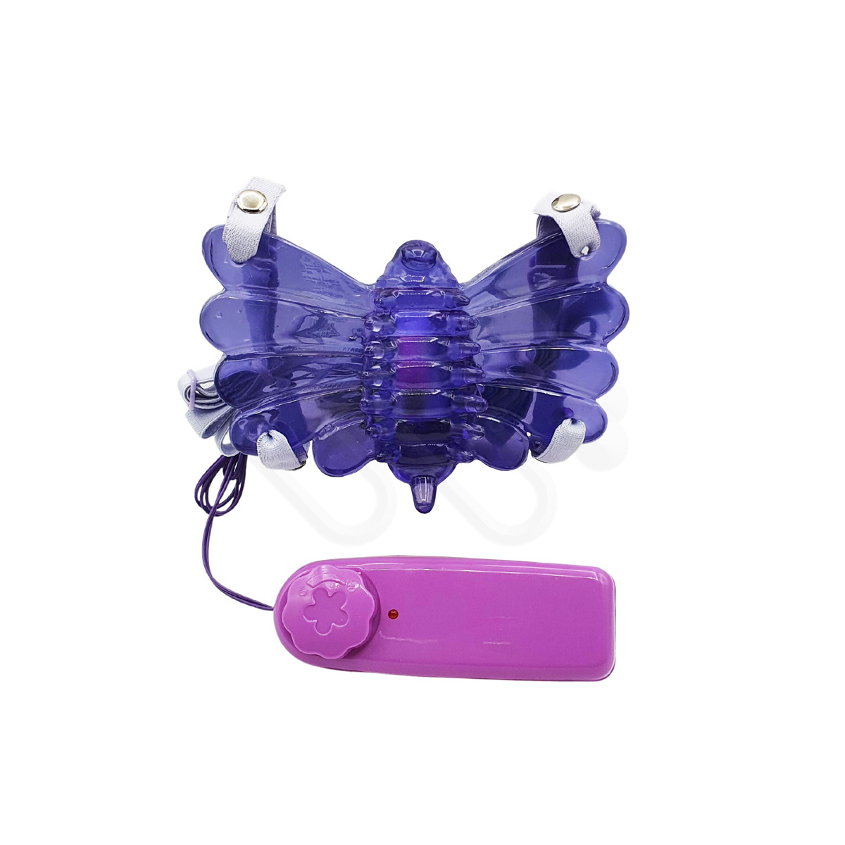 Estimulador de Clitóris no Formato de Borboleta com Cerdas Estimuladoras, Vibração Multivelocidade e Controle Remoto com Fio - Borboleta Mágica Adão & Eva | Disponível em 3 Cores - 2