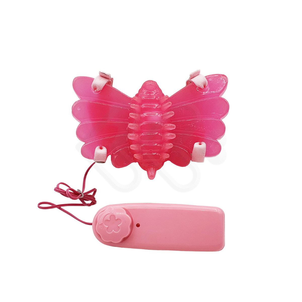 Estimulador de Clitóris no Formato de Borboleta com Cerdas Estimuladoras, Vibração Multivelocidade e Controle Remoto com Fio - Borboleta Mágica Adão & Eva | Disponível em 3 Cores - 4