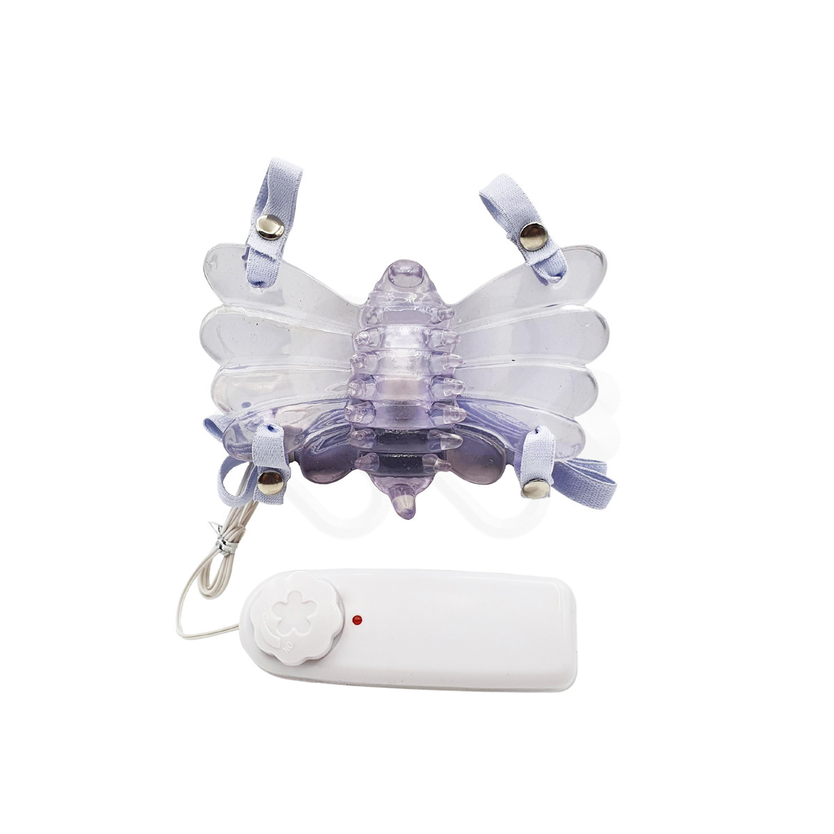 Estimulador de Clitóris no Formato de Borboleta com Cerdas Estimuladoras, Vibração Multivelocidade e Controle Remoto com Fio - Borboleta Mágica Adão & Eva | Disponível em 3 Cores - 5