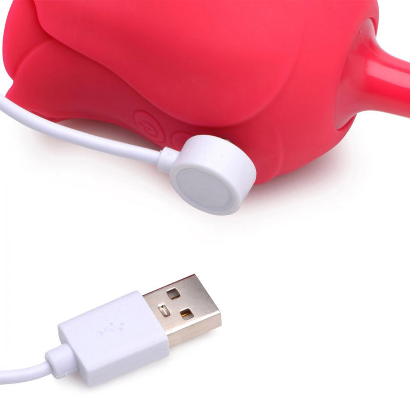 Estimulador de Clitóris Recarregável em Formato de Flor com 7 Modos de vibrações e 5 Modos de Pulsação - 3R Import | 15 x 5,5 cm - 5