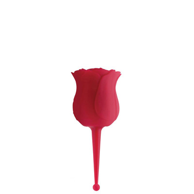 Foto 2 do produto Estimulador de Clitóris Recarregável em Formato de Flor com 7 Modos de vibrações e 5 Modos de Pulsação - 3R Import | 15 x 5,5 cm