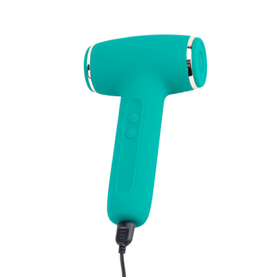 Foto 6 do produto Estimulador de Clitóris no Formato de Secador em Silicone, 10 Modos de Pulsação, 10 Tipos de Sucção e Recarregável - Ny Toys Dirce | 15,5 x 4,7