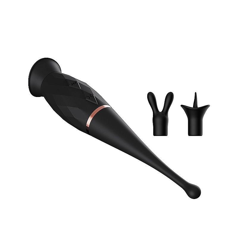 Estimulador de Clitóris com Língua, 7 Modos de Vibração e 2 Capas em Silicone - Dibe Orgasm Clitoral | 19,5 x 3,6 cm - 4