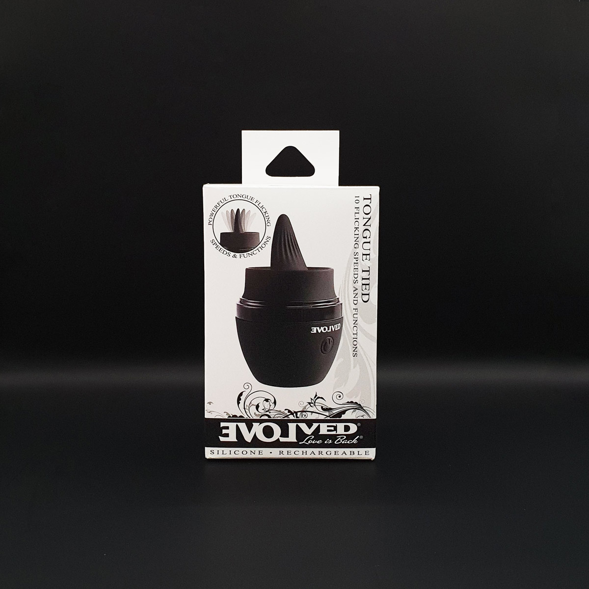 Estimulador de Clitóris com Língua Estimuladora em 10 Modos de Estimulação - Evolved Tongue Tied | 8,2 x 5,3 cm - 5