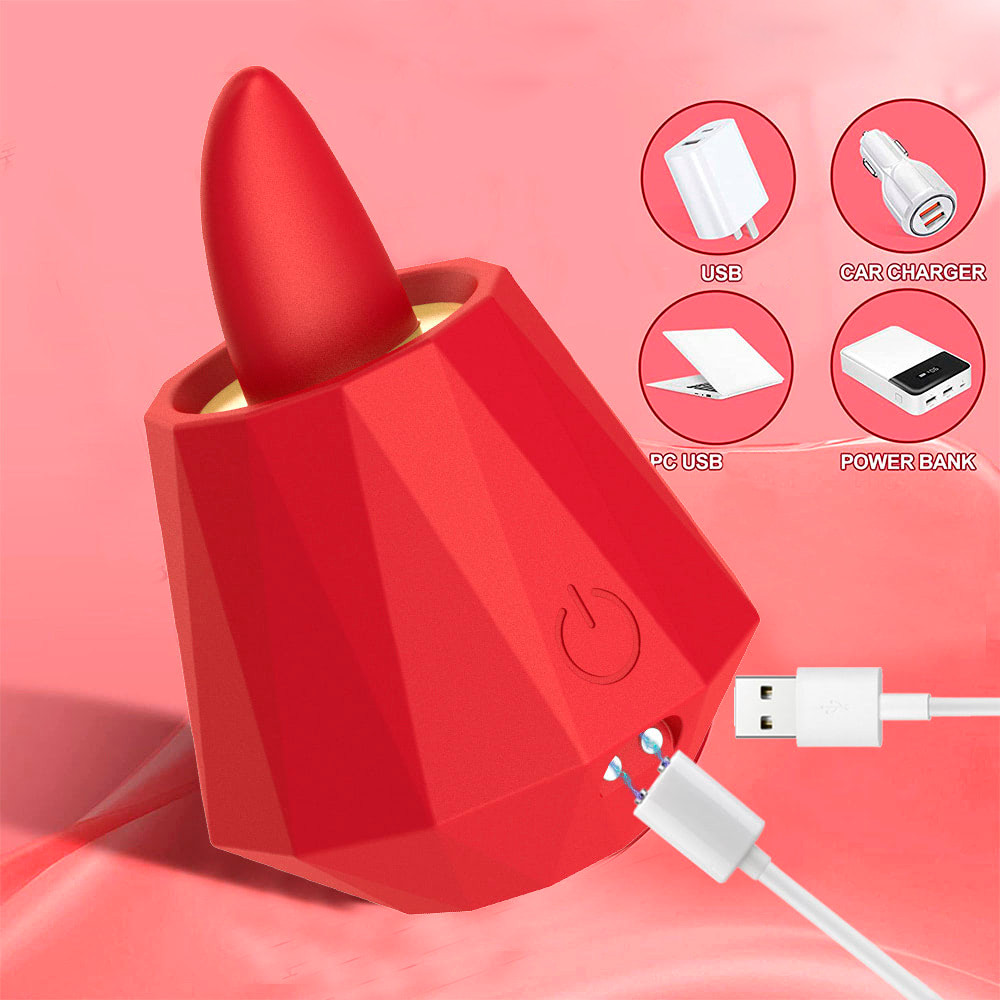 Estimulador de Clitóris com Língua Rotativa em 5 Níveis, Recarregável - YouVibe | 3,5 x 2 cm - 5