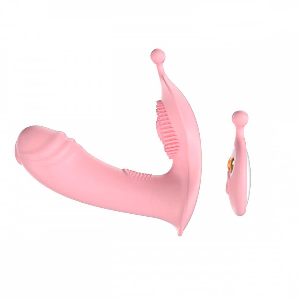 Vibrador Estimulador de Ponto G e Clitóris, Recarregável com 10 Modos de Vibração e Controle Remoto Sem Fio - Lilo Cute Rabbit | 10 x 3,6 cm | Disponível em 2 Cores - 3