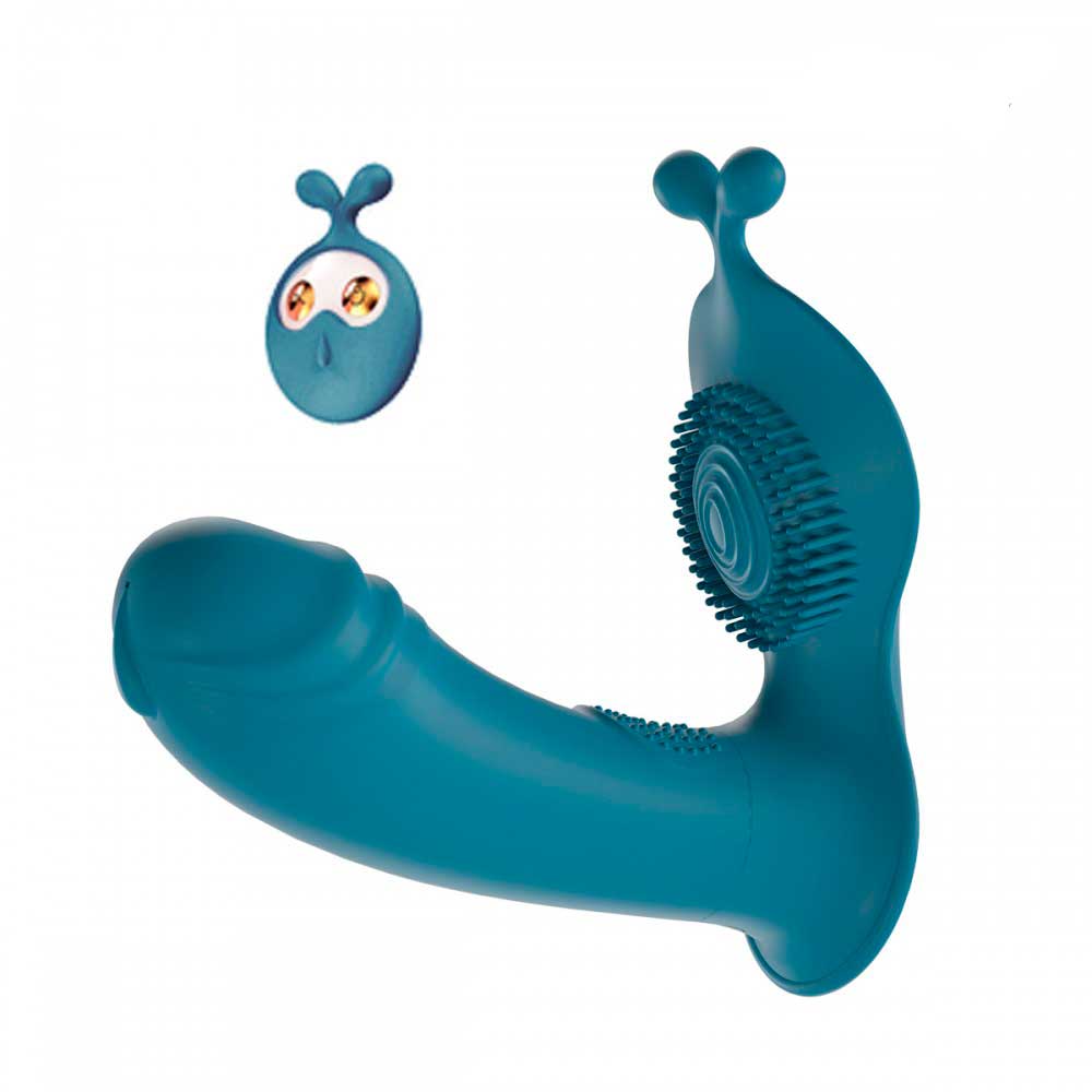 Vibrador Estimulador de Ponto G e Clitóris, Recarregável com 10 Modos de Vibração e Controle Remoto Sem Fio - Lilo Cute Rabbit | 10 x 3,6 cm | Disponível em 2 Cores - 7