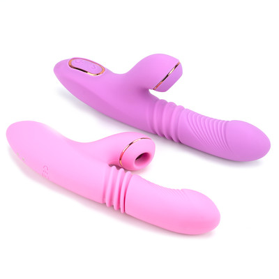 Foto 1 do produto Vibrador Ponto G e Clitóris em Silicone Movimentos de Vai e Vem, Rotação, Vibração, 7 Modos de Sucção e Função Aquecimento - Dibe Sex Massager Olivia | Disponível em 2 Cores