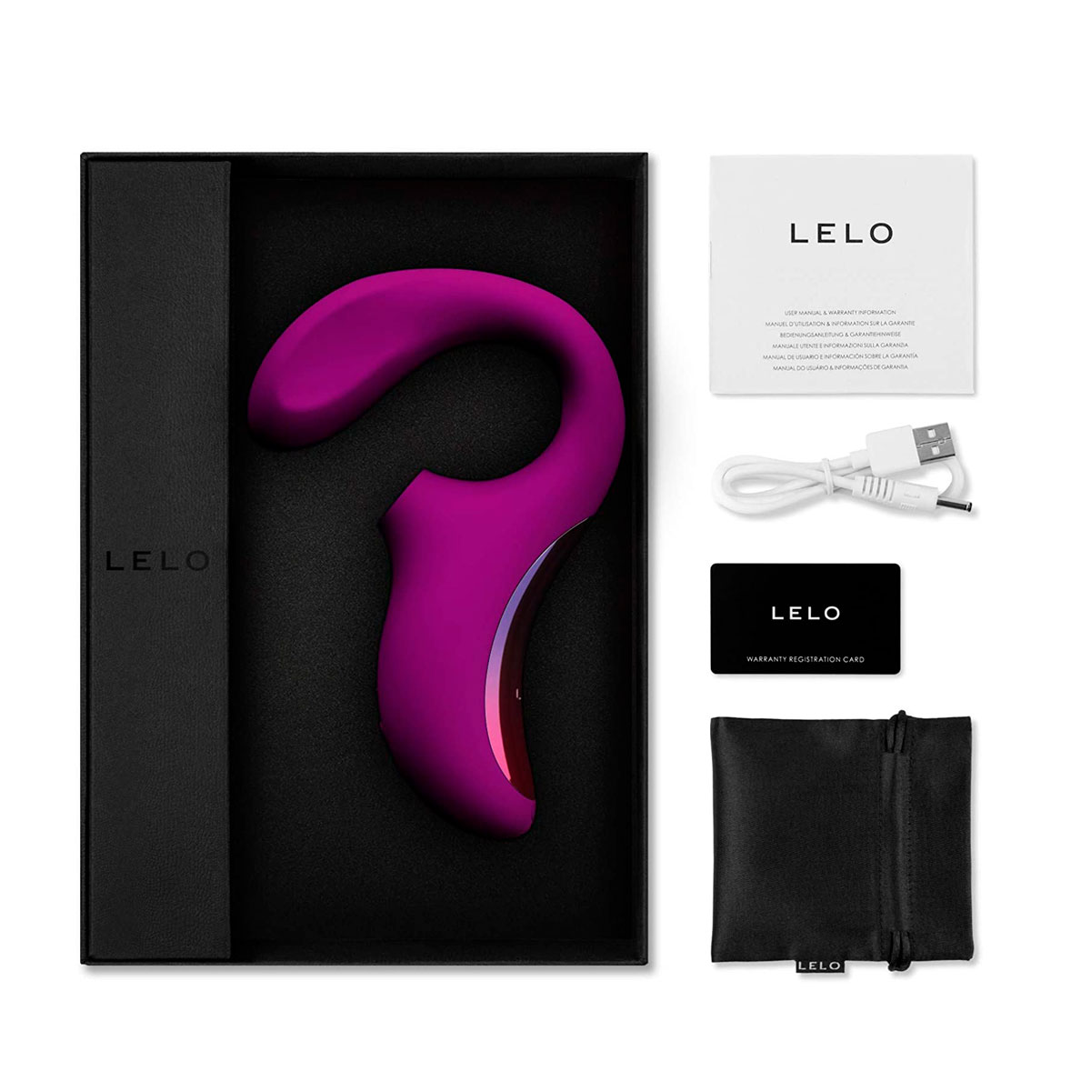 Estimulador de Clitóris e Ponto G em Silicone Cirúrgico com 8 Modos de Vibração e Carregamento via Cabo USB - Lelo Enigma | Disponível em 2 Cores - 3